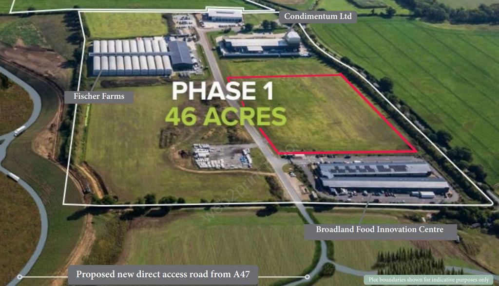 Main image of property: Land At, The Food Enterprise Park , Enterprise Way, Honingham, Norwich, Norfolk, NR9 5FX