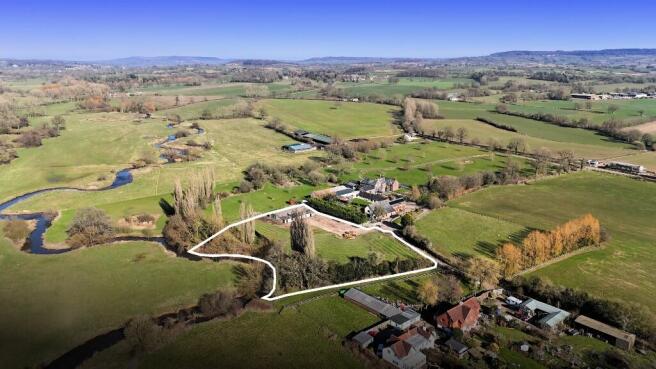 Aerial view of plot