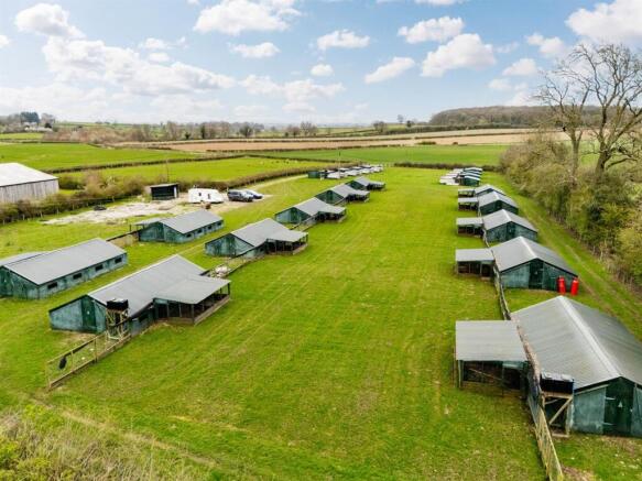 Aerial view towards the lane