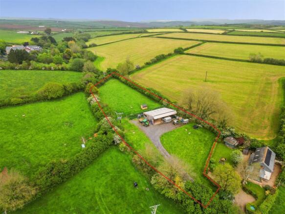 Drone View with Boundary Outline