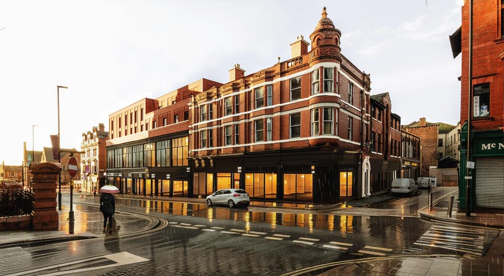 Building redevelopment render