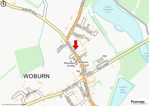 Bell Hotel & Inn, Woburn - Location Map.jpg
