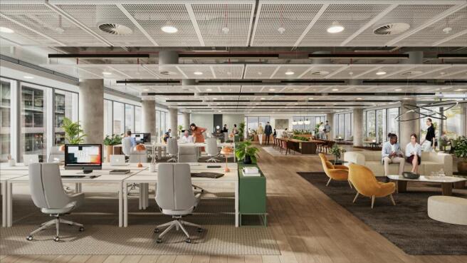 3rd floor - example fit-out CGI