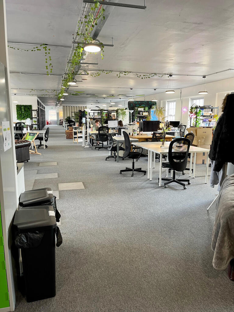 Large open plan coworking areas