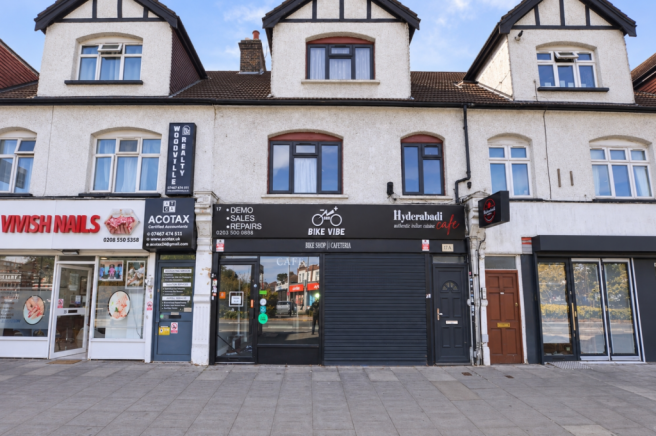 front of shop