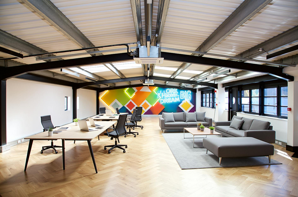 Firefly_Enhance this empty office space without changing its architecture. Transform it into  484956.png