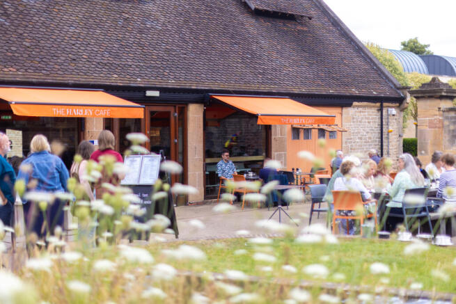 Walking distance to the Harley Cafe