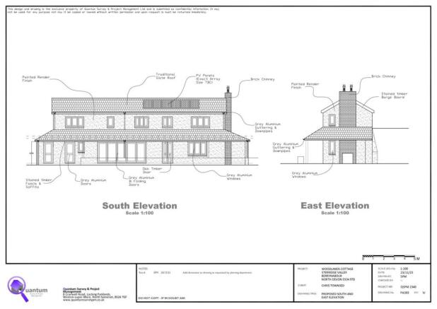 South &amp; East Elevation Drawings