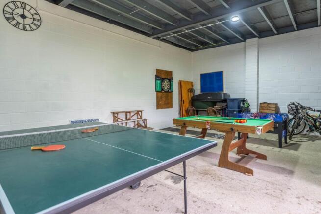 Double Garage currently used as a games room