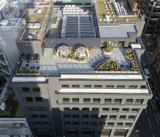 Roof Terrace Drone Image