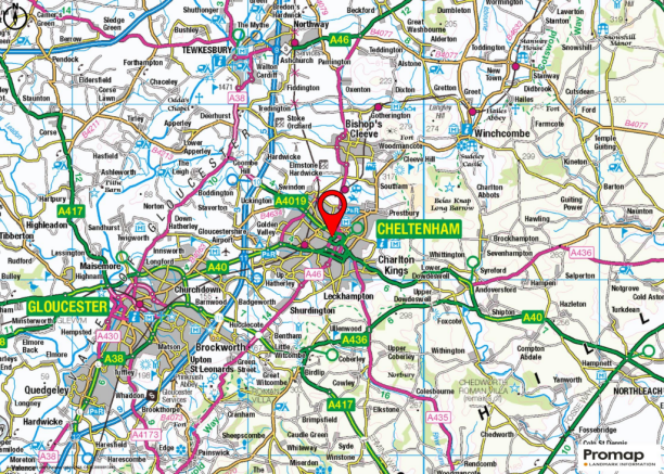 Revolution Cheltenham  Location Map.png