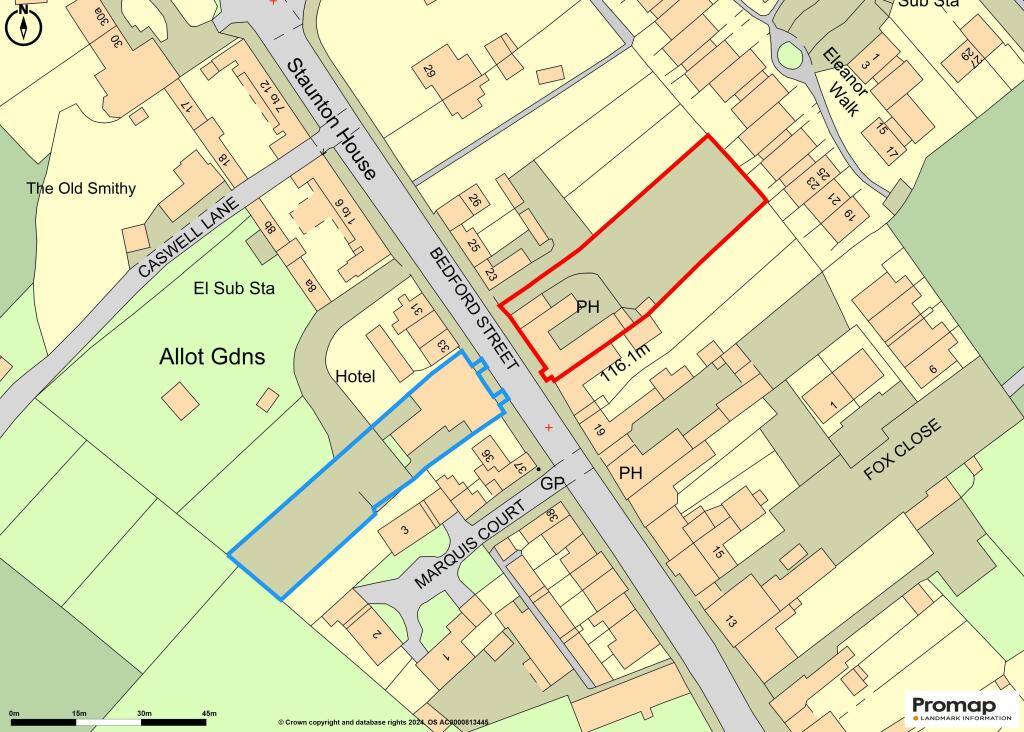 Bell Hotel & Inn, Woburn - OS Map v2.jpg